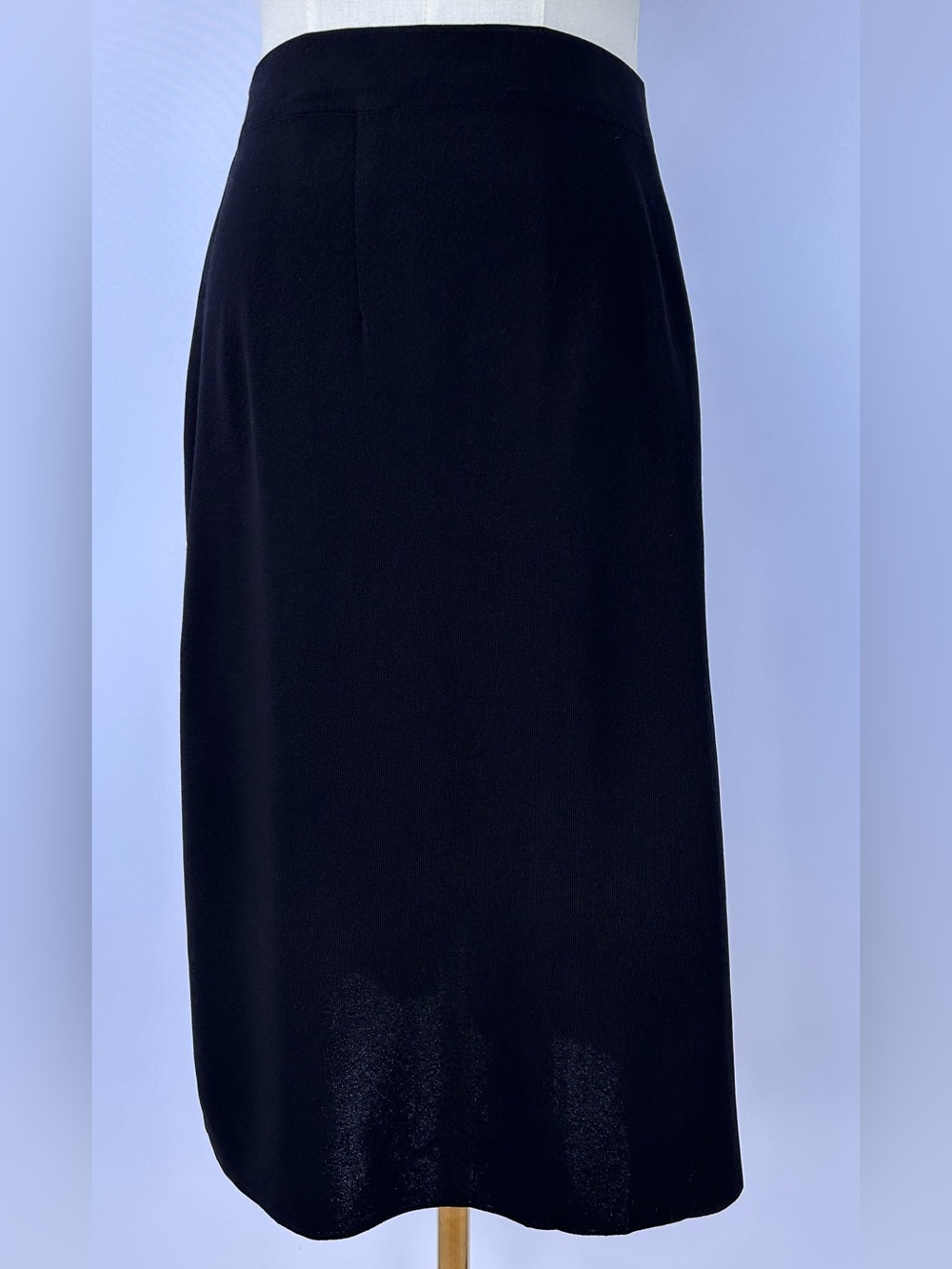 Misook Women’s Black Knit Skirt Elastic Waist Versatile Neutral Size XL